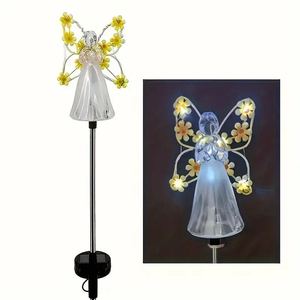 Décoration d'ange en acrylique avec lumières LED, lampes solaires à piquet pour <span class=keywords><strong>jardin</strong></span>, lumières solaires d'ange, lampes solaires de <span class=keywords><strong>jardin</strong></span> - Product Image 3