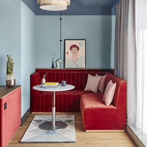 Conjunto de Muebles Contemporáneos para Hoteles Urbanos, Cama Queen/King Size, Dormitorio, Sala de Estar, Renderizado 3D, Proyecto Personalizado, Proveedor de Artículos para Hostelería - Product Image 4