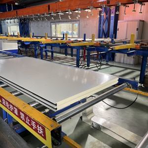 Kamyon gövdesi için 50 70 100mm kargo konteyneri oluklu yan Panel ile PU/PIR yalıtımlı sandviç Panel - Product Image 2