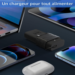 Cargador de Viaje Delgado Tipo-C de 45W para Dell Inspiron, Enchufe Multi-País, Ligero y Portátil para Viajes Globales - Product Image 2