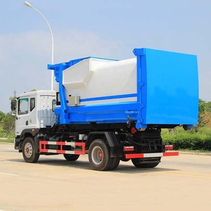 Dongfeng 4x2 Gancho hidráulico Camión de basura 10CBM <span class=keywords><strong>Roll</strong></span> <span class=keywords><strong>Off</strong></span> Camión de recolección de basura para la <span class=keywords><strong>venta</strong></span> - Product Image 4
