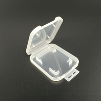 Boîtier pour cartes mémoire Boîtes transparentes pour cartes mémoire SD Emballage de vente au détail en plastique Boîtes de rangement pour cartes TF