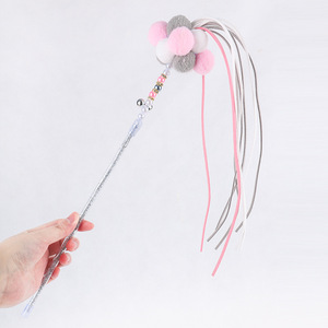 Interactive Long <b>Pole</b> Cat Toy New Fairy Cat Teaser Stick Bite-Resistant Magic Wand for <b>Training</b> Pet Chew Toys - Product Image 2