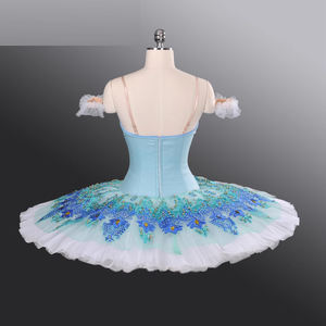 बैले पोशाक नृत्य पोशाक नौसेना नीले रंग के रंग रंग के ट्यूटू पेशेवर ब्लूबर्ड भिन्नता बच्चों बैले ट्यूटू पोशाक - Product Image 3