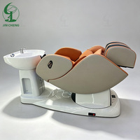 Chaise électrique de shampooing de massage de lit de station thermale de tête de salon de coiffure de Jincheng avec la circulation de l'eau