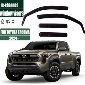 2024-2025 Tacoma Pickup Truck Side Wind Guard Deflector Visor Sports Car Exterior Accessories Channel <strong>Window</strong> <strong>Vent</strong> 4-Piece Set - Product Image 4