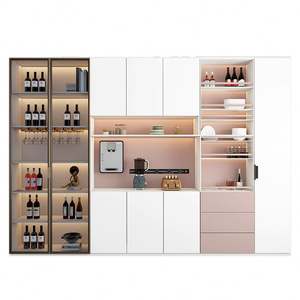 Wooden Panel <b>Sideboard</b> <b>Cabinet</b> with Storage for <b>Kitchen</b> Dining Room Home Bar-Modern Design Luxury Feel - Product Image 5