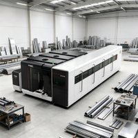 DF3015GS Nouvelle machine de découpe laser à fibre CNC 4 axes haute précision 6000W pour tôles et tubes, système de contrôle Cypcut, tête Yaskawa