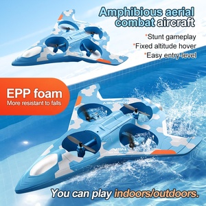4DRC V54 Drone 3-en-1 RC Avion, Mer et Air, en Mousse EPP, Étanche, Hovercraft, Maintien d'Altitude Stable, Jouet Aéronautique Acrobatique, Cadeau - Product Image 2