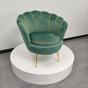 Thẩm mỹ viện thiết kế hiện đại cafe sofa đơn phòng khách Vỏ ghế khách hàng thời gian chờ đợi cho nhung xanh kim loại cánh tay còn lại - Product Image 2