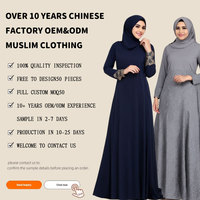 Élégante Robe Abaya Musulmane avec Broderie de Perles et de Mousseline Style Saoudien Abayas de Luxe pour Femme