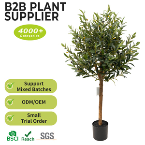 <span class=keywords><strong>Olivier</strong></span> Artificiel Ultra-Realiste 130 cm (4 pieds) en Pot de Luxe avec Écorce Naturelle et Olives – Idéal pour Cadeau de Pendaison de Crémaillère et Décoration au Sol - Product Image 2