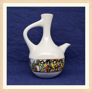 ชุดกาแฟเอธิโอเปียแบบดั้งเดิม ลายพอร์ซเลน สไตล์แฟชั่นปี 2026 ชุดกาแฟเซรามิกสไตล์เอธิโอเปีย - Product Image 6