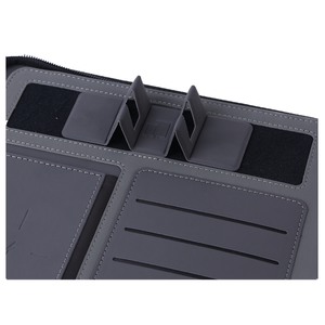 Bộ sạc không dây của công ty và túi lưu trữ ngân hàng điện 13 inch có khóa kéo PU da thư mục danh mục đầu tư kinh doanh Pad Folio - Product Image 4