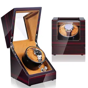 Single Watch Winders for Automatic Watches Box Battery Operated or Ac Powered Super Quiet Mabuchi Motor