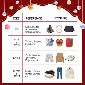 Spedizione in 2 giorni Consegna in 5 giorni 10x13 pollici di Natale rosa chiaro Poly mailer 100 pezzi da 2,5 mil borsa di spedizione impermeabile per le vacanze - Product Image 5