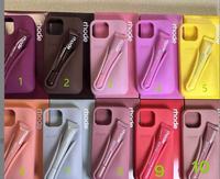 Coque de téléphone en silicone antichoc de haute qualité avec rouge à lèvres pour iPhone 17/16/15/14/13/12/11 Pro Max Air Lip Gloss