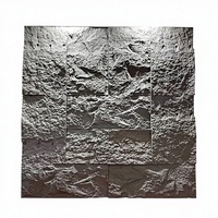 Nouvelle dalle épaisse en pierre artificielle PU, imperméable, empilable, 3D, noire, moderne, souple, ignifuge, écologique, pour intérieur/extérieur