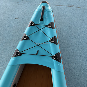 Kayak à pédales Shush de 11,6 pieds, pagaie Predator, bateau de course en PVC à simple ponton - Product Image 4