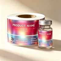 Étiquettes personnalisées imprimées au laser en vinyle PVC, résistantes à la chaleur, respirantes, à forte adhérence, avec peptides, imperméables, 3ml/5ml/10ml