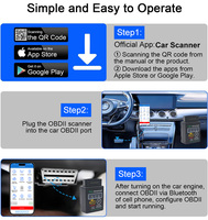 Escáner de Diagnóstico para Automóviles, Herramienta de Diagnóstico Profesional Elm327 Bluetooth 4.0 Obd2, Lector de Códigos de Error para Todos los Autos