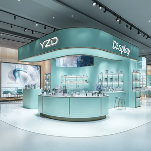 Présentoir léger de vernis à ongles en métal étagère en fer chariot de sol pour le présentoir cosmétique de magasin d'art d'ongle - Product Image 1