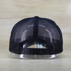 Gorra de camionero en blanco con logotipo personalizado y 5 paneles para hombre, Gorra lisa de espuma negra con ala bordada de hojas de <span class=keywords><strong>roble</strong></span> y cuerda dorada, venta al por mayor - Product Image 5