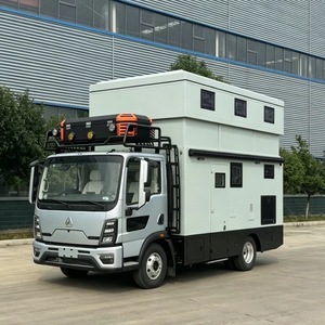 Camioneta HOWO de <span class=keywords><strong>Dos</strong></span> Pisos <span class=keywords><strong>para</strong></span> Expediciones Todoterreno con Balcón en la Azotea, Casa Rodante Móvil de Doble Plataforma <span class=keywords><strong>para</strong></span> Viajes Fuera de la Red - Product Image 1