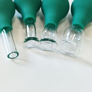 Set bekam wajah kaca Mini 4 PVC, cangkir pijat wajah vakum, bekam hisap untuk perawatan limfatik anti-selulit - Product Image 6