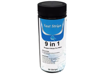 <span class=keywords><strong>Kit</strong></span> de bandelettes de test de <span class=keywords><strong>dureté</strong></span> totale et de pH LYZ, plage 1-14pH, précision 0,1pH, pour aquarium, <span class=keywords><strong>eau</strong></span> tropicale, 50 bandelettes 9-en-1, 80x5mm - Product Image 1
