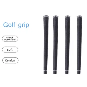 Wholesale Custom Golf Club Grips Oem Golf Round Single Black Putter Club Grip Golf Rubber Grip