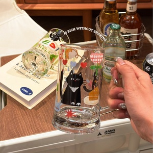 Lelyi Original tasse <span class=keywords><strong>à</strong></span> bière transparente de grande capacité <span class=keywords><strong>verre</strong></span> mignon pour usage domestique pour boire de la bière jus de fruits café glacé - Product Image 3