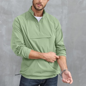 Sweat-shirt léger à manches longues pour homme avec fermeture éclair quart de tour, idéal pour le golf, la randonnée, la course à pied et l'entraînement, avec poche – Collection été ODM - Product Image 5
