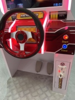 Machine de jeu d'arcade de course pour enfants à monnayeur, simulateur de conduite pour enfants, machine de jeu de course pour parc d'attractions intérieur