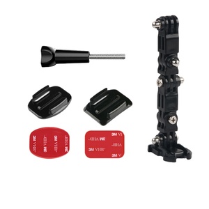 Accessoires pour caméra sportive HONGDAK, support de mentonnière pour casque pour <span class=keywords><strong>GoPro</strong></span> <span class=keywords><strong>Hero</strong></span> 12 <span class=keywords><strong>11</strong></span>, <span class=keywords><strong>kit</strong></span> de fixation adhésive pour casque de vélo et de moto - Product Image 1