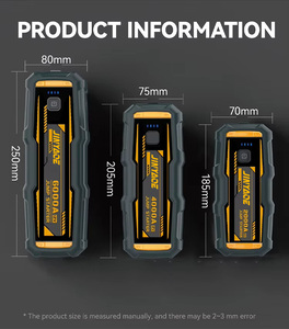 Arrancador de batería de alta potencia de 12V Y 20000mAh, potenciador de batería, Banco de energía multifunción, batería de litio portátil, arrancador de batería de coche - Product Image 2