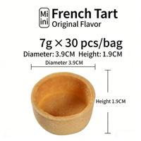 Coquilles de tarte aux œufs fraîches au chocolat cuites de Chine, 2,1 kg, certifiées Halal, vente en gros d'usine, haute qualité, emballage sous vide
