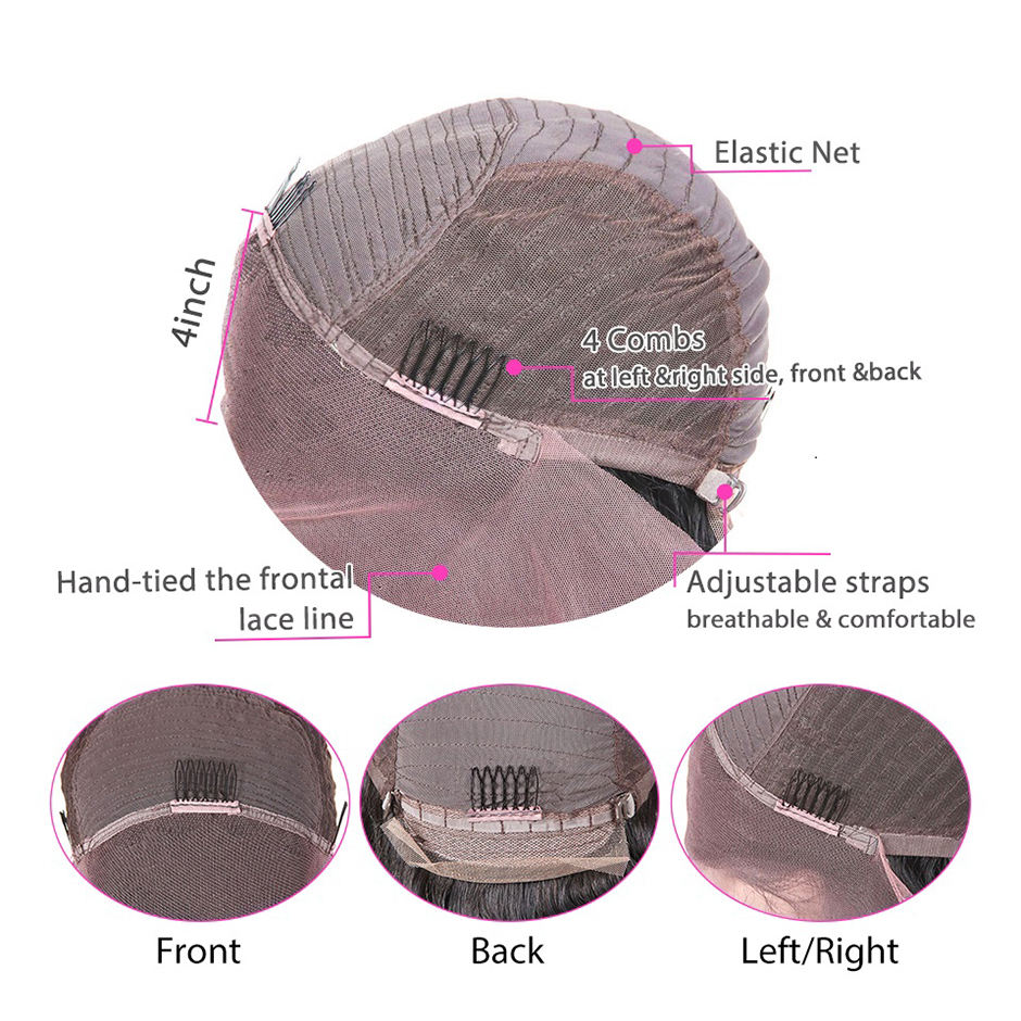 13*4 perruque frontale