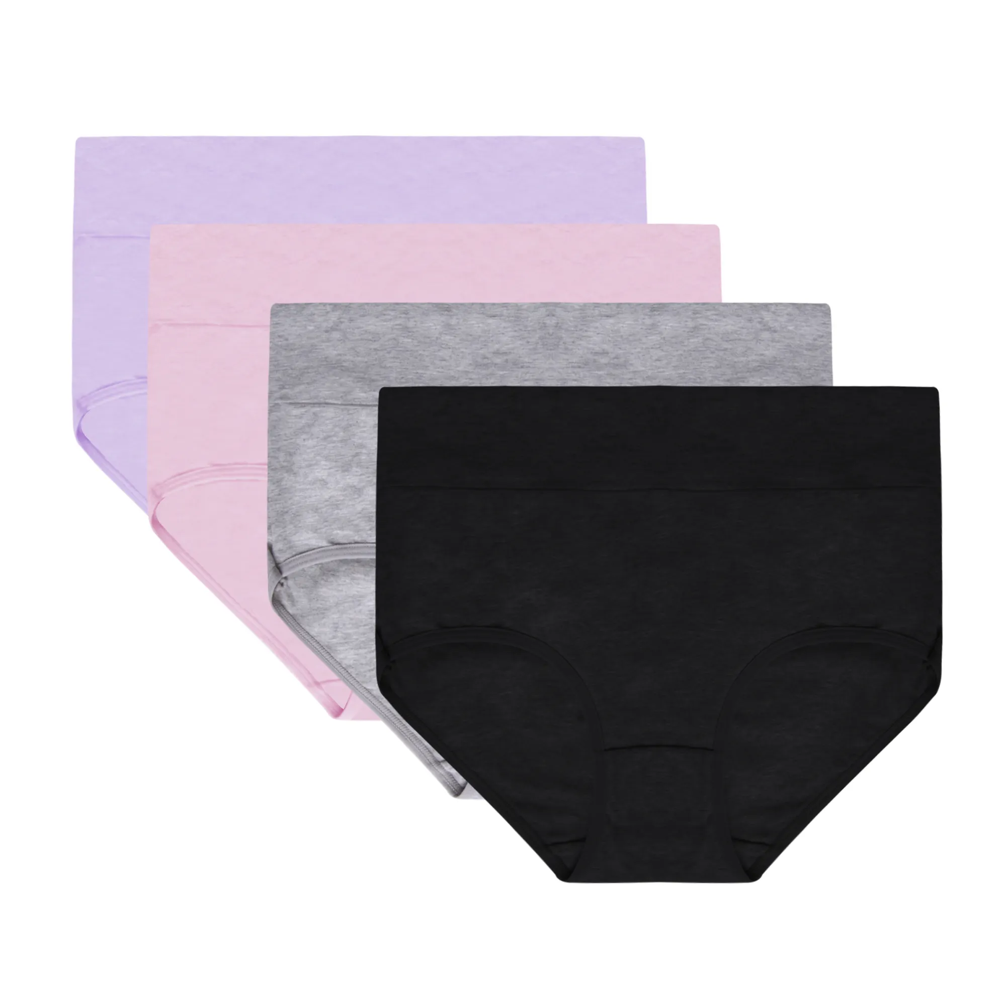 Wholesale comfortable Cotton Black Women High Waist Underwear