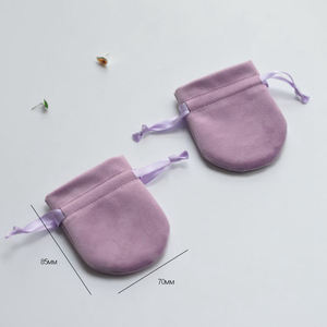 CSMD fabricants chinois quantité minimale de commande <span class=keywords><strong>1</strong></span> pièce prêt à expédier en gros luxe velours flanelle marron bijoux pochettes à cordon pour bagues - Product Image 5