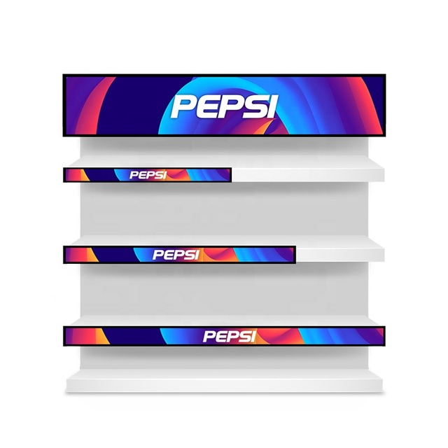 Ultra Wide Stretch IP65 Android Advertising Player Kiosk LCD Screen Monitor Animation Graphics Shopping Mall Subway Retail Store