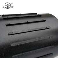Banda Transportadora de Caucho Resistente al Calor, Servicio Personalizado, Banda Transportadora Plana de 3 Capas EP para la Industria del Acero, Marca TianOu, Negra, Resistente al Aceite