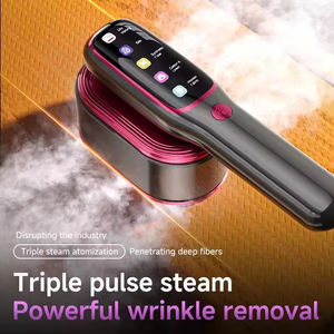 Plancha de vapor portátil mini de 1200 vatios con pantalla táctil LCD, plancha de vapor de mano para el hogar y viajes. - Product Image 3