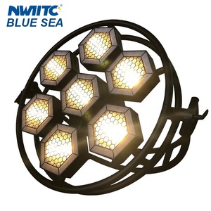 Luce <span class=keywords><strong>Blinder</strong></span> a Pixel B-8 7-Halo Hexa LED COB con 7*144pcs LED SMD RGB Tricolore per Decorazione Palco DJ Disco Club - Product Image 2
