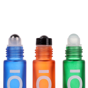 5 ml Buzlu Cam Rulo Şişeler Doldurulabilir Uçucu Yağ Rulo Şişeleri Boş Kozmetik Parfüm Numune Şişeleri Çoklu Renkler - Product Image 5