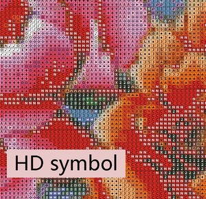 Kit de peinture diamant 5D DIY LS, taille 60x80CM, motif <span class=keywords><strong>Pivoine</strong></span> et Vase, avec diamants en résine ronds et carrés, points AB féeriques, sur <span class=keywords><strong>toile</strong></span> - Product Image 4