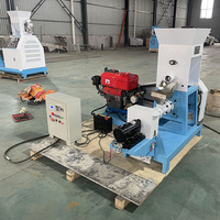 Granulateur extrudeur industriel à haute expansion pour aliments pour petits poissons, essence et diesel
