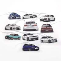 Désodorisant de voiture en papier au design moderne, parfum super intense et longue durée, différents parfums, carte désodorisante personnalisée avec logo