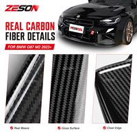 ZESON Séparateur de pare-chocs avant en fibre de carbone sèche style AN pour BMW M2 G87 Coupé 2023+