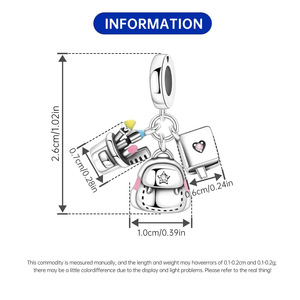 White copper <b>bead</b> <b>bracelet</b> – a unique accessory suitable for both men and women, perfect for student and school life - Product Image 3